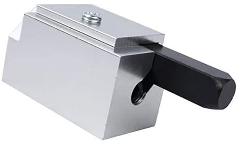 Vaguelly Right Angle and Square Angle Woodworking Tool for Recessed Hinged Door Lock Groove, Silver Metal Carpenter Groove Tool for Woodworking Projects