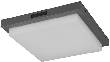 Trio Leuchten LED Außen Hausnummerleuchte Bermejo 630369242, Aluminium Druckguss Anthrazit, Kunststoff weiß, inkl. 14 Watt LED, Bewegungssensor, Lichtfarbe einstellbar