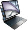 Tastatur Hülle für iPad Air 13 Zoll (M3,2025 M2,2024) und iPad Pro 12,9 Zoll (6.,5.,4.,3. Generation),7-Farben-Hintergrundbeleuchtung,Multi-Touch-Trackpad,Magnetisches Befestigungsdesign,QWERTZ,Schwar