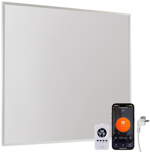 Sichler Haushaltsgeräte Infrarotheizkörper: Smarte WLAN-Infrarot-Heizung, 360 W, bis 9 m², Thermostat, App (Infrarot Deckenheizung, Infrarotheizung Thermostat, Badezimmer)