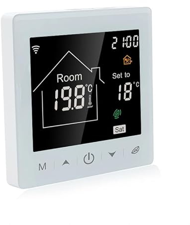 WLAN Raumthermostat kompatibel mit Tuya Smart und Smart Life 3A NC/NO PC potentialfreier Kontakt für Fußbodenheizung und Heizkessel