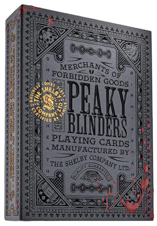theory11 Peaky Blinders Playing Cards – Premium Officially Licensed Deck Luxury Collectible Cards with Antique Gold Foil & Tactile Embossing for Fans & Card Players