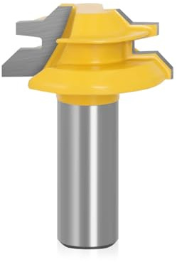 1pc 12mm 1/2 Schaft 45 Grad Lock Mitre Router Bitmedium Lock Gehrung Bit Holzschnitzer Zapfenmesser,12,7 Mm Schaft