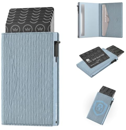 ProWallet Kartenetui Slim – 8 Karten und geldscheine - RFID Schutz - Magnetischer Verschluss - Portemonnaie - Kreditkartenetui Geldbeutel - Damen & Herren