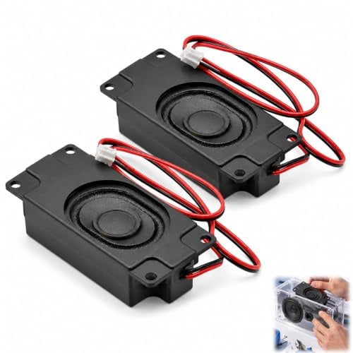 2 Piezas Altavoz 3W 8 Ohmios, Mini Altavoz JST PH2.0 con Conexión JST-PH2.0, Compacto para Proyectos Electrónicos, Compatible con TV LCD, Monitores, Arduino, Proyectos DIY y Otros Dispositivos