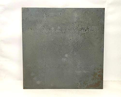 Frontone in ghisa per caminetto. Lastra liscia. Dimensioni: 500x500mm Spessore 10mm Taliani Ferro