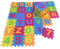 Kids Play Mat 36 Pieces Floor Puzzle Interlocking Tiles Age 3+ for Toddler Children Numbers Alphabet Colorful Interlock flooring - 87cm x 87cm