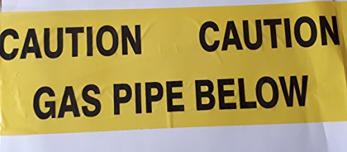 Ali's DIY Gas Pipe Below Warning Tape - 15 Metre Custom Cut Length