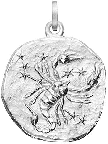 trendor Sternzeichen Skorpion 925 Silber 20 mm Anhänger Tierkreiszeichen für Damen, Herren und Kinder, 08453-11