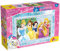 Lisciani 65325 Disney Puzzle 2 in 1 Doppelseitig Plus ( 50 x35 cm ) 35 Stück Prinzessinnen Aschenputtel, Schneewittchen, Rapunzel, Belle, Ariel die kleine Meerjungfrau, Dornröschen