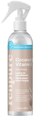 Nepdome Plant-Based Beauty Coconut & Vitamin E Hydrate + Replenish Leave-in Conditioner, 8 Fluid Ounces