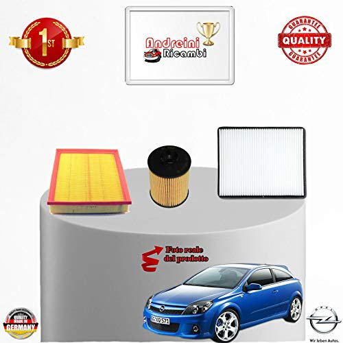 KIT TAGLIANDO 3 FILTRI ASTRA H GTC SW 1.6 16V 85KW 115CV DAL 2007 ->