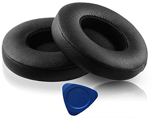 Replacement Earpads Cushions Compatible for Beats Solo 2 Solo 2.0 Solo 3 wireless Headphone with Soft Protein Leather Ear pad, Memory Foam Ear Cover Pads black