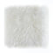 -LUXOR- living Sitzkissen Stuhl Echtfell, Flauschige Sitzauflage, Stuhlkissen, Lammfell Sitzkissen, Fell für Stühle, 34 x 34 cm Weiß, 4 Kissen