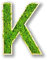 Moosly® Moosbild - K - mit Rahmen aus Holz, Moos Deko Buchstaben Zeichen Symbol Zahl Holzbuchstabe mit echtem Islandmoos Wandtattoo Wandsticker Wandbild selbstklebend Wohnzimmer (112 K)