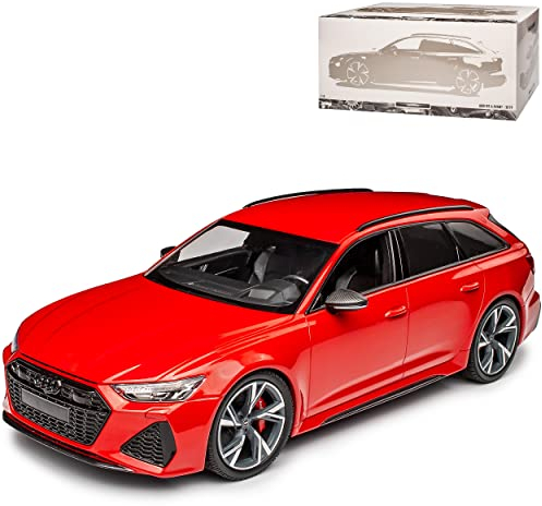 NEW A*U*D*I A6 RS6 C8 Avant Kombi Rot Metallic Modell Ab 2018 1/18 Minichamps Modell Auto