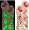 Leesgel Weihnachten Tattoo Kinder, 82 Stile Weihnachts Kindertattoos Set, Weihnachten Leuchttattoos Kinder, Weihnachtsaufkleber für Weihnachtsdeko Kinder Weihnachtsstrumpffüller, Weihnachtsgeschenke