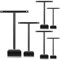 Jetec Acryl Ohrringhalter Baum Ständer Ohrringhalter Tischplatte Ohrring Anzeige T-Bar Ohrring Anzeige Ständer Halter Hängend Schmuckständer für Halsketten Armband Ohrringe (Schwarz, 6 Stücke)