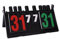 CHSEEO Zähltafel Spezial, Punktezähler Digital Scorebord 00-31, Anzug für Badminton, Tischtennis, Tennis, Tauziehen und andere Wettkampfspiele, Geschenk der Fußballmannschaft, Schwarz