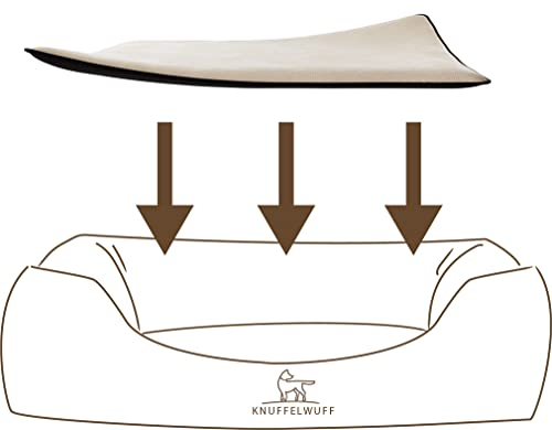 Knuffelwuff kuschelige Einlage Teddy für Hundebett Form: Classic Größe XXXL Weiss