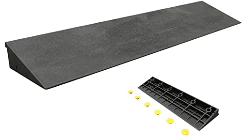 Bordsteinrampe Gummi 6cm Tragbar Rollstuhlrampe WasserdichtAuffahrrampe Bordsteinrampe Gummirampe Schwellenbrücke Schwellenrampe mit Strukturierter Leiter (Size : 50 * 6 * 1cm)