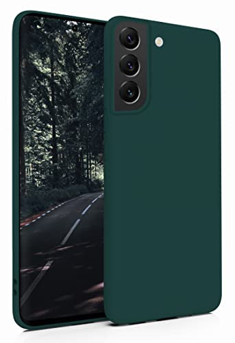 MyGadget Hülle für Samsung Galaxy S22 - robuste Silikon Schutzhülle - TPU Case Slim - Silikonhülle Back Cover - Ultra Kratzfest Handyhülle matt - Olivgrün