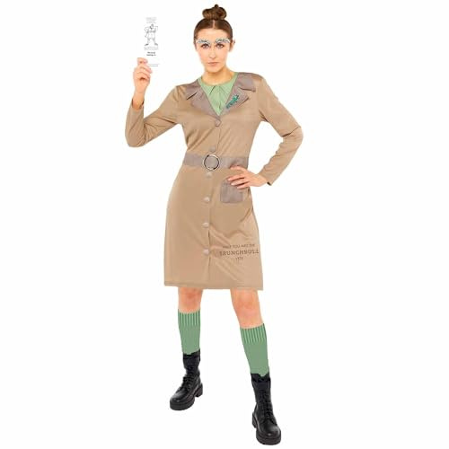 Amscan – Offizielles Lizenzprodukt von Roald Dahl Miss Trunchbull für Erwachsene, Welttag des Buches, Größe: 36-48