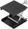 Labor Hebebühne (90 X 90 Mm), Mini Labor Hebebühne, Tischhebebühne, 66 Lb Labor Hebebühne Aus Aluminiumlegierung für Verschiedene Ebenen, Messwerkzeuge(Schwarz)