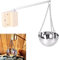 Cuenco Aromático Sauna, 350 ML Acero inoxidable Sauna Aroma Tazón Sauna Accesorios Tazón Sauna Para Spa Sauna Evaporador Tazón Tazón Colgante Taza Aceite Esencial Sauna Room Accesorios