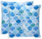TBOUOBT Set mit 2 dekorativen Kissenbezügen, Kissenbezug für Sofa, Schlafzimmer, Auto,Marokkanisches Spalier Teal Blue Leaf