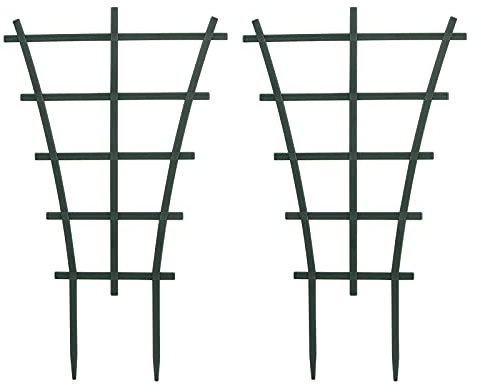 Lwuey Trellis Small Outdoor, Mini Vine Support Indoor Plant Trellis for Climbing Plants Patio Pot Stackable Potted Stakes Plastic Houseplant Superimposed Garden Planter Vegetable Flower Backyard
