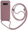Keteen Handykette hülle für Samsung Galaxy S10E Handyhülle mit Band Slim Silikon S10E hülle mit Abnehmbar Kordel Stossfest Bumper Cover zum Umhängen Necklace Handyhülle für Samsung S10E-Pink