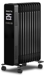 Ometa Oil Filled Radiator 2500W 11 Fin Oil Heater, Free Standing Electric Smart Radiator with Wifi Amazon Alexa Google Assistant & Remote, Portable Electric Heater Adjustable Thermostat Timer