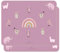 TINYLOADERS Platzdeckchen, Platzmatte, Tischset, Placemat, Unterlage in vielen Farben und Motiven, frei von BPA, 43 cm x 34 cm, Rainbow-Birthday