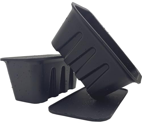 KEEPAQ Grand Moules pour Blocs de Glace avec Couvercle, Large Moules à Glaçons Silicone Réutilisable 2Pack, Idéal pour Préparer des Boissons Glaces, Congeler, Refroidir, L'été Camping Fête Essentiels