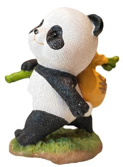 Gemmia Miniatur Feengarten Panda Figur- Gute Ernte Panda