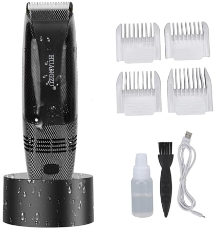 Electric Hair Trimmer, USB Charging Automatic Hair Clipper with Guide Comb and Cleaning Brush, Cordless Barber Clipper for Hair Cutting and Grooming