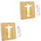 Angoily 2st Jesus Massivholz Nachtlicht Tischlampe Für Kinder Schlafzimmer Nacht Nachtlicht Aus Holz Chinesische Kerze Ostern Tischlampe Neuheit Nachtlicht Acryl Hölzern 3d Handwerk Licht