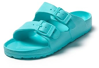 JOMIX Ciabatte Donna Estive Comode Pantofole Ragazza Gomma Casa Mare Piscina Spiaggia SD8070 (blu, 36)