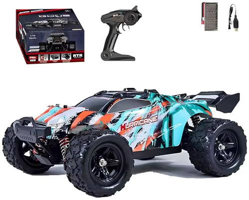 OpenRC RC ferngesteuertes Auto für jedes Terrain – 36 km/h Plus – Schnell RC Drift Car – 4x4 Ferngesteuertes Elektro-Fahrzeug Geschwindigkeit Kinder Erwachsene Mädchen Jungen – 1/18 Monster Truck