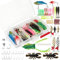 Angelköder Set mit Angelbox, 107/137 PCS Angelzubehör Set einschließlich Spinner, VIB, Gummifische für Hecht, Zander, Forelle, Barsch, Köderbox Angeln Angel Köder für Süßwasser Salzwasser