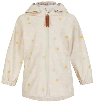 Sterntaler Regenjacke ungefüttert Wolken - Kinder Regenjacke wasserdicht - Mädchen Jacke mit verschweißten Nähten Kapuze und reflektierenden Details - robuste Regenbekleidung