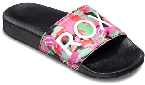 Roxy Mädchen Rg Slippy Ii Sandale, Black Multi Camo, 31 EU