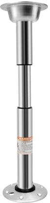 LOIRIIC Pieds de table amovibles et réglables en acier inoxydable pour bateau, caravane, camping-car, caravane - Pieds de table standard réglables en hauteur