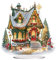 Generisch DIY Diamond Painting Weihnachten Tisch Deko, 5D Diamant Painting Tischdeko, Diamant Malerei Stehend Kunst Set für Anfänger Hausgeschenk Deko Geschenke (Schneehaus)