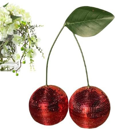 Huayeex Red Disco Ball - Disco Ball,Fruit Disco Ball For Window Display Holiday Decoration For Music Festivals Decor Club Stage Props