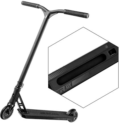 Root Industries - Typ R GT Complete Pro Scooter – Aluminium-Lenker, 12,7 cm Deck, Lotus-Räder – Professionelle Qualität für Erwachsene/Kinder – langlebiges Scooter-Deck, Hochleistungsräder (schwarz)