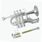 Trompete Bb/A Piccolo-Trompete Musikinstrumente Gebürsteter Messingkörper Mit Koffer(B)