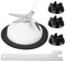 FHAJKTJB 9704230 Blender Coupler With Spanner Kit Blender Blade 4 Leaf With Rubber Gasket Seal, Compatible For Kitchenaid， Blender Parts