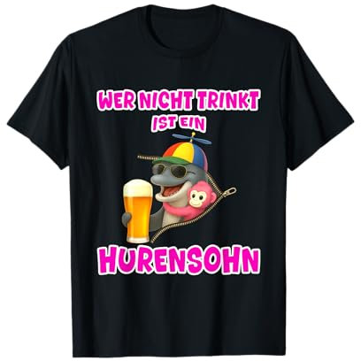 Hurensohn - Malle Outfit 2025 - Malle Gadgets , Rum & Bombe T-Shirt